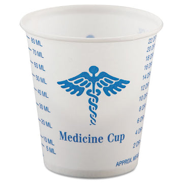 Dart® Paper Medical And Dental Graduated Cups, 3 Oz, White-blue, 100-bag, 50 Bags-carton freeshipping - TVN Wholesale